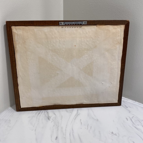 Vintage handmade framed embroidery - Picture 6 of 6